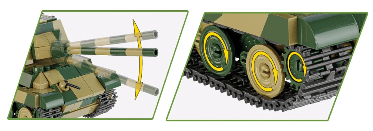 ZEROZERO ボスジャック Panzerjäger Tiger Ausf.B Jagdtiger (COBI-2733) / Czołgi i